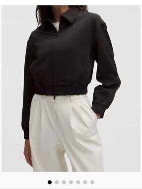 lululemon athletica Black Women's Bomber Jacket with Zip